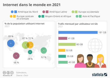 Internet dans le monde en 2021