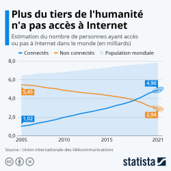Plus du tiers de l'humanité n'a pas accès à Internet