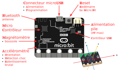 Une carte Micro:Bit en image