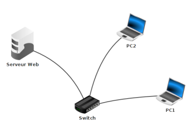 Réseau simple avec serveur web