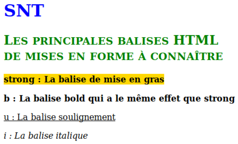 Rendu de la page web avec création d'un fichier CSS